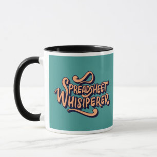 Retro-Vintage-Tabellenkalkulationsflüsterer-Bürohu Tasse