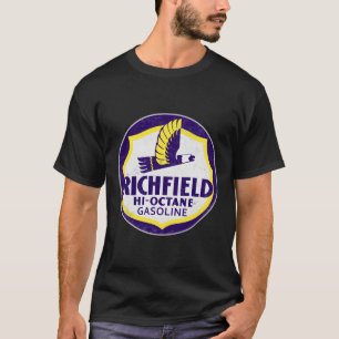 Retro Vintage Tankstelle Benzinmotor Öl Lubri T-Shirt