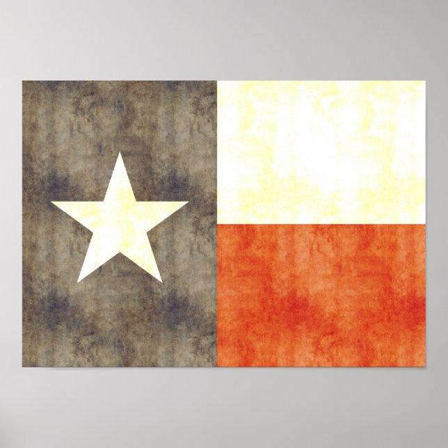 Retro-Vintage Texas-Flag Poster (Vorne)
