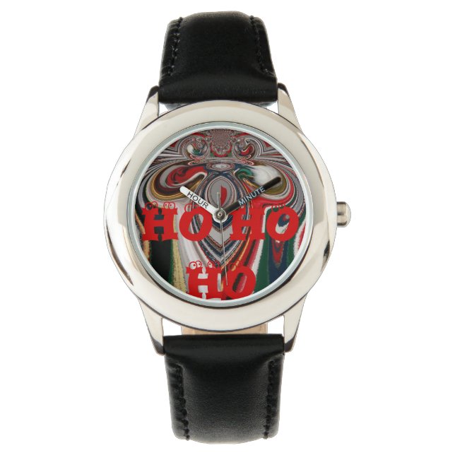 Retro Vintage Textur Abstrakte Kunst drucken Armbanduhr (Vorderseite)