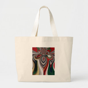Retro Vintage Textur Abstrakte Kunst drucken Jumbo Stoffbeutel