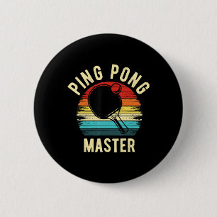Retro Vintage Tischtennis Button