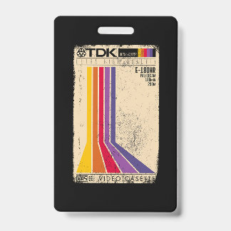 Retro-Vintage-Tonband Ausweis