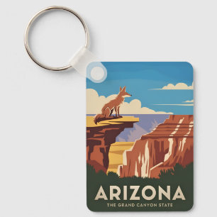 Retro Vintage Travel Arizona Grand Canyon Landscha Schlüsselanhänger