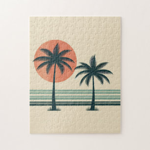 Retro/Vintage tropische Palmen