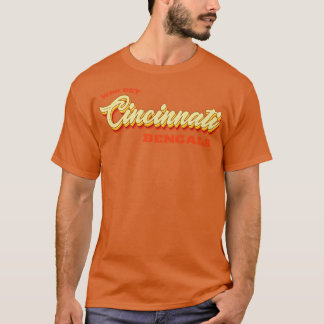 Retro Vintage Typografie Who Dey Cincinnati T-Shirt