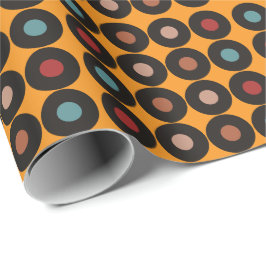 Retro Vintage Vinyl Platten Musik Geburtstag Geschenkpapier