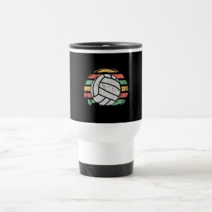 Retro Vintage Volleyball Reisebecher