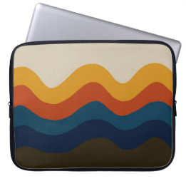 Retro Vintage Waves der 70er Jahre Laptopschutzhülle