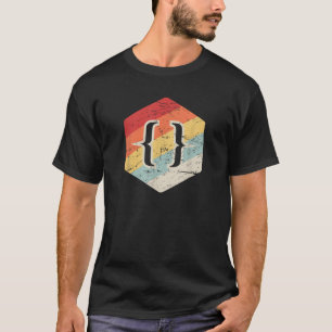 Retro Vintage Web Developer HTML JavaScript und CS T-Shirt