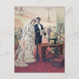 Retro Vintage Wedding Gift Postkarte