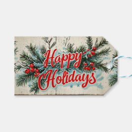 Retro Vintage Weihnachten: Mid Century Yuletide 2 Geschenkanhänger