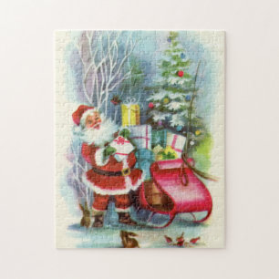 Retro Vintage Weihnachten Santa Feiertag