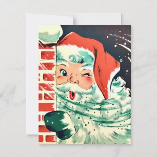 Retro Vintage Weihnachten Weihnachten Weihnachtsma (Vorderseite)