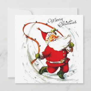 Retro Vintage Weihnachten Weihnachts-Jump Roping