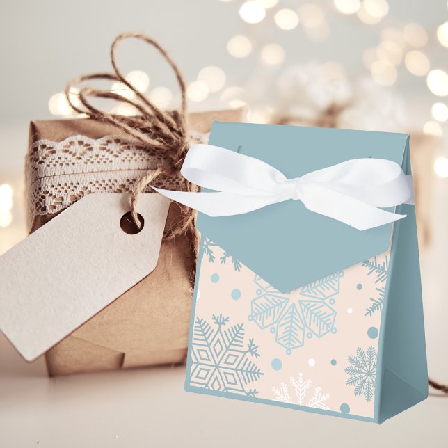 Retro Vintage Weihnachten Winter Schneeflocke Geschenkschachtel (Von Creator hochgeladen)