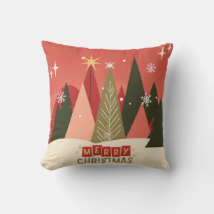 Retro-/Vintage-Weihnachtsbaum Kissen