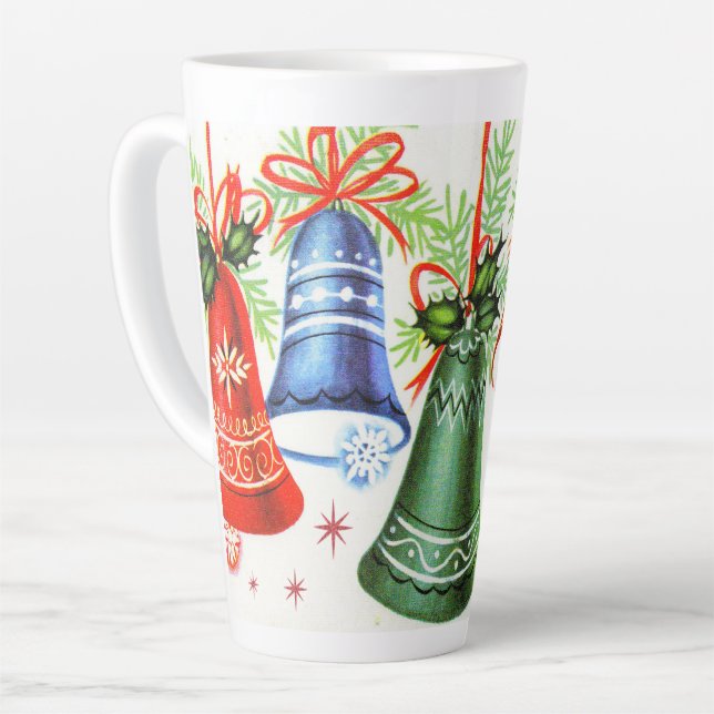 Retro Vintage Weihnachtsbrunnen Urlaub Milchtasse (Linke Ecke)