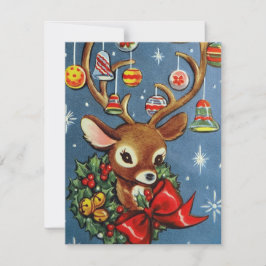 Retro Vintage Weihnachtsreiniger E-Mail-Karte Feiertagskarte