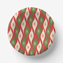 Retro Vintage Weihnachtsschmuck aus dem Mittelalte Pappteller