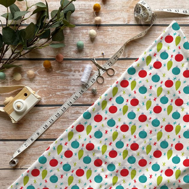 Retro Vintage Weihnachtsschmuck Gemustert Stoff (Von Creator hochgeladen)