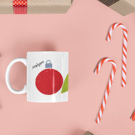Retro Vintage Weihnachtsschmuck Personalisiert Kaffeetasse