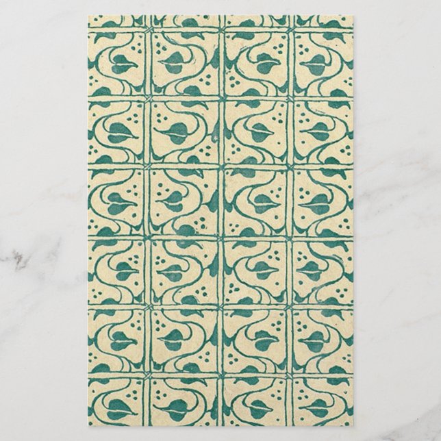 Retro Vintage Weinstöcke Briefpapier (Vorderseite)