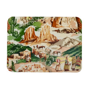 Retro-Vintage-Western-Landschaftsfoto-Magnet Magnet