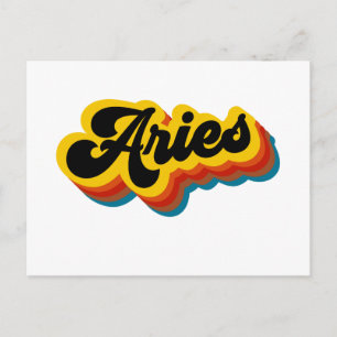 Retro Vintage Widder Postkarte