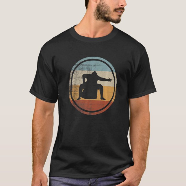 Retro Vintage Wrestler Sumo Wrestling  1 T-Shirt (Vorderseite)