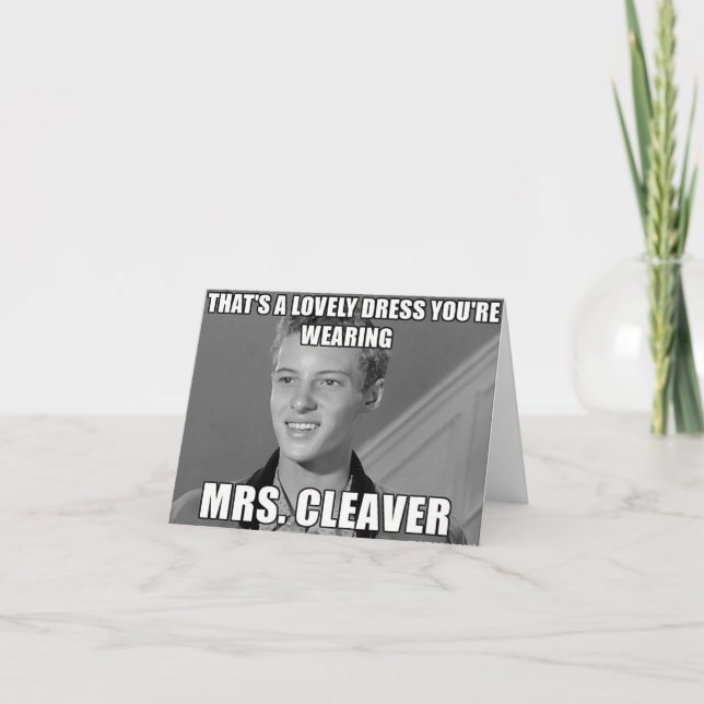 Retro-Vintager 60er Karte (Vorderseite)