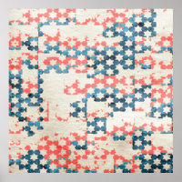 Retro-Vintager, abstrakter Patchwork-Hintergrund