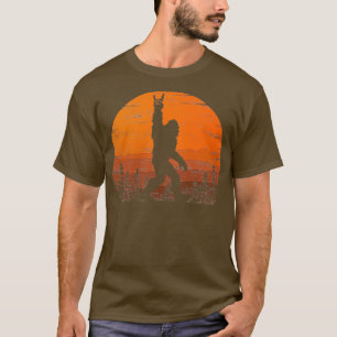 Retro Vintager Bigfoot Rock and Roll for Sasquatch T-Shirt