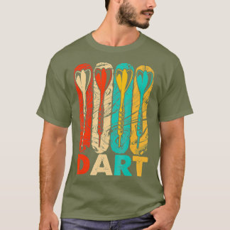 Retro-Vintager Dart für das Dart-Team T-Shirt