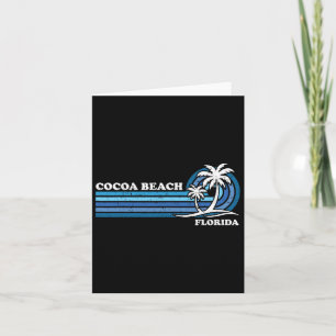 Retro Vintager Familienurlaub Florida Cocoa Strand Karte