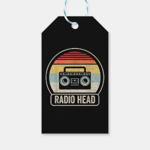 Retro-Vintager Funkkopf Geschenkanhänger