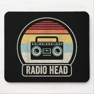 Retro-Vintager Funkkopf Mousepad