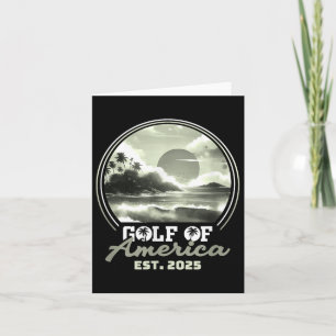 Retro Vintager Golf of US America 2025 American Fl Karte