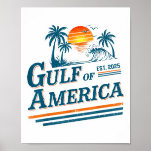 Retro Vintager Golf of US America 2025 American Gi Poster