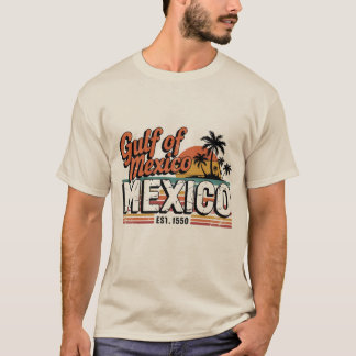 Retro Vintager Golf von Amerika & Golf von Mexiko T-Shirt