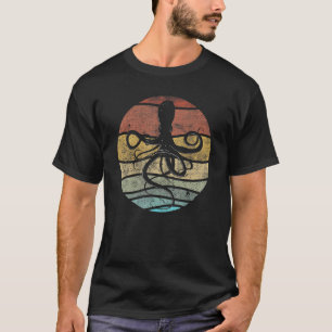 Retro Vintager japanischer Oktopus Release des Kra T-Shirt