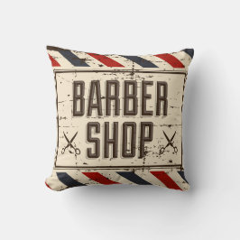 Retro Vintager klassischer Friseursalon Kissen