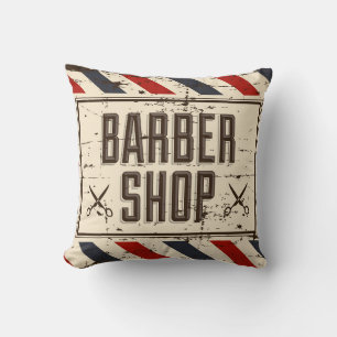 Retro Vintager klassischer Friseursalon Kissen
