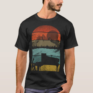 Retro Vintager Pianist Alte Schule 4 T-Shirt