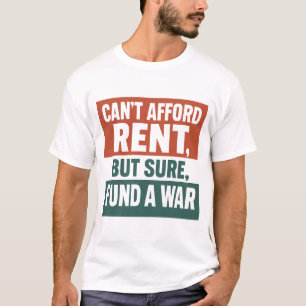 Retro Vintager politischer Satire-Grafik-T - Shirt