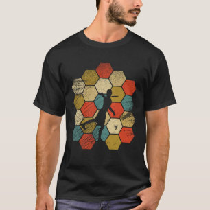 Retro-Vintager Stil Disc Golf Player Sport 4 T-Shirt