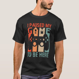 Retro Vintager Stil habe ich mein Spiel hier angeh T-Shirt