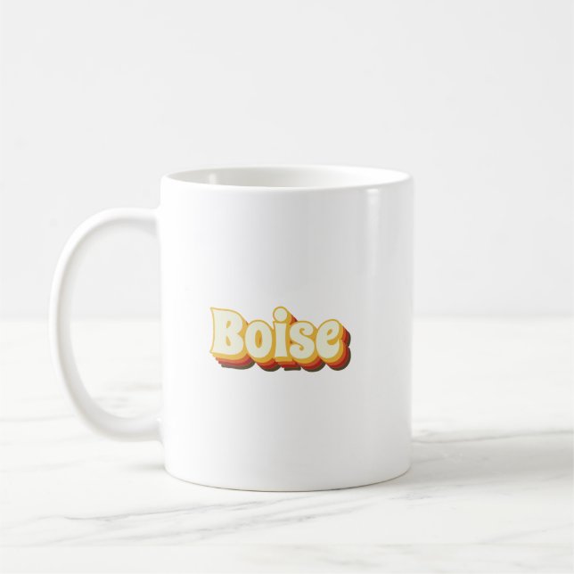 Retro-Vintager Text abbrechen Kaffeetasse (Links)