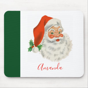 Retro Vintager Weihnachtsmann Mousepad