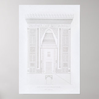 Retro Vintages Architekturdesign Zeichnend Poster